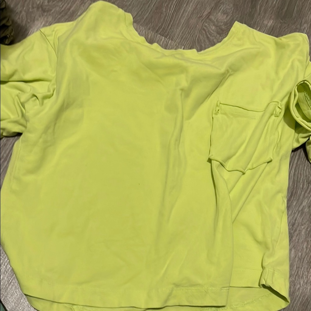 Copper Key Yellow Ruffled Relaxed Blouse